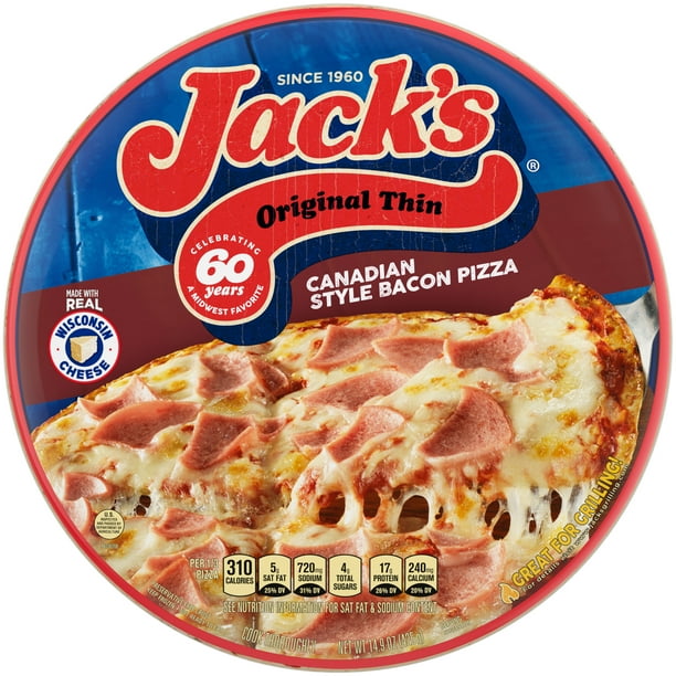 Jack's Original Thin Crust Canadian Style Bacon Frozen Pizza 14.9 oz