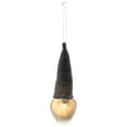 thumbnail image 2 of Northlight 8" Lighted Metallic Gray Knit Gnome Head Christmas Ornament, 2 of 8