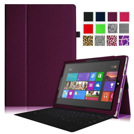 Fintie Case for Microsoft Surface Pro 3 - Slim Fit PU Leather Folio Stand Cover with Stylus Holder, Purple