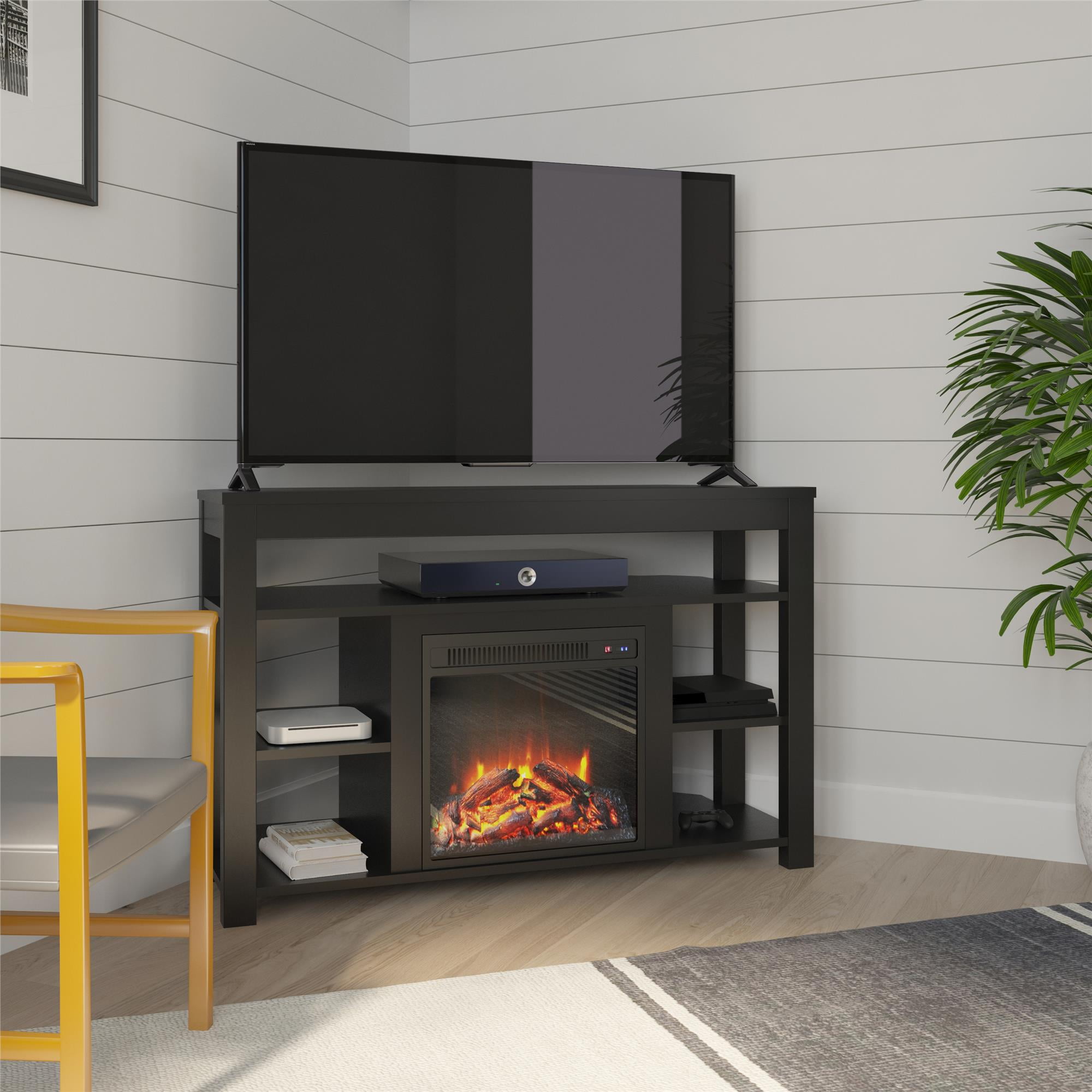 A Corner Faux Fireplace TV Stand: Where Style Meets Functionality