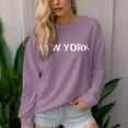 thumbnail image 4 of Women's 330g 100% Cotton New York Graphic Crew Neck Sweatshirt, 4 of 14