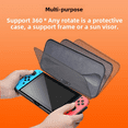 thumbnail image 2 of Étui Rigide de Protection compatible avec Nintendo Switch Lite avec Support Rotatif, Fermeture Magnétique et Conception Antichoc, 2 of 5