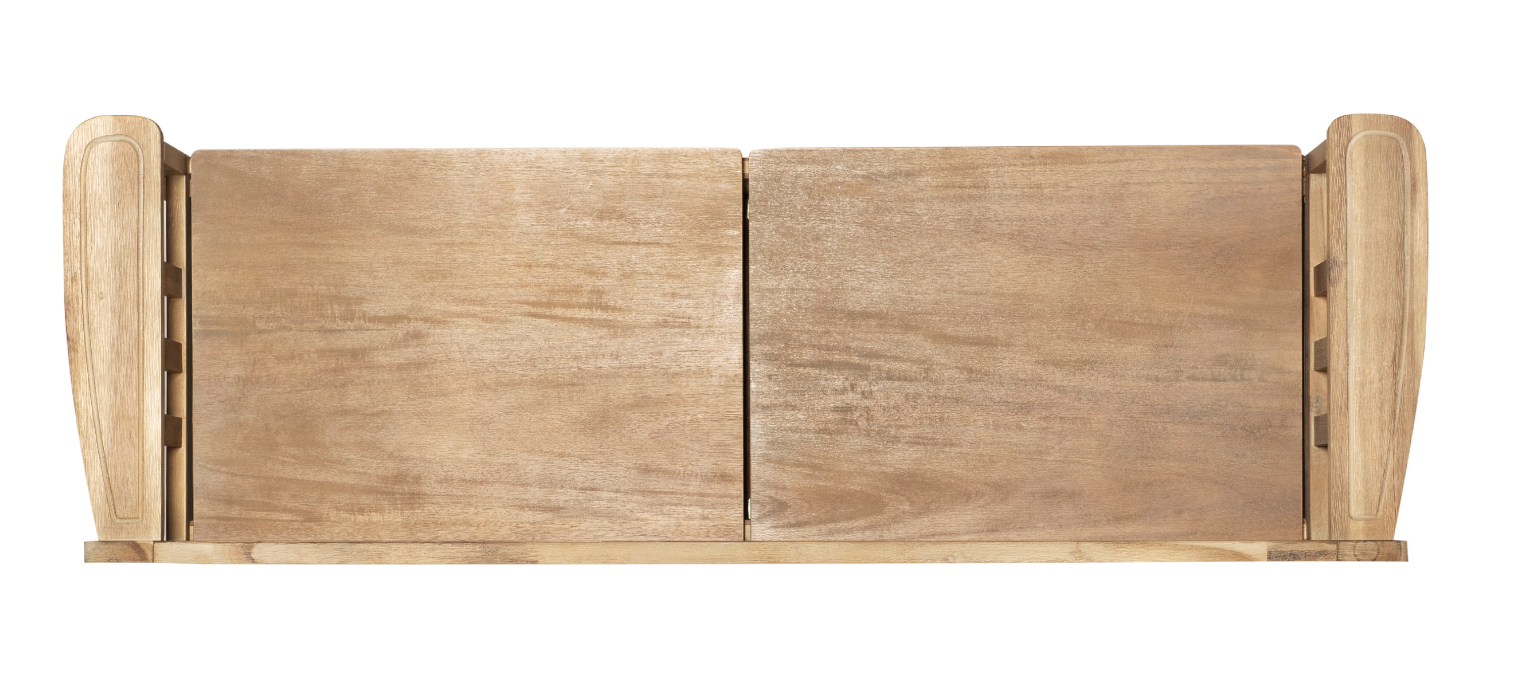 Linon Gilman Entryway Storage Bench, 18" Seat Height, Natural Wash Finish