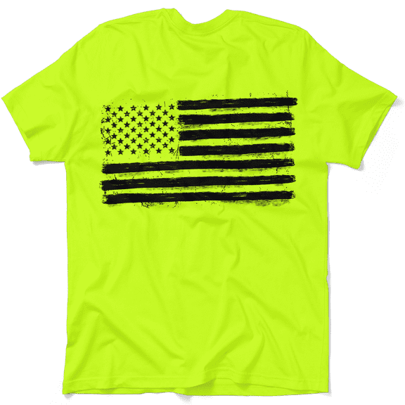 Old Glory - Safety Yellow Hi-Vis T-Shirt