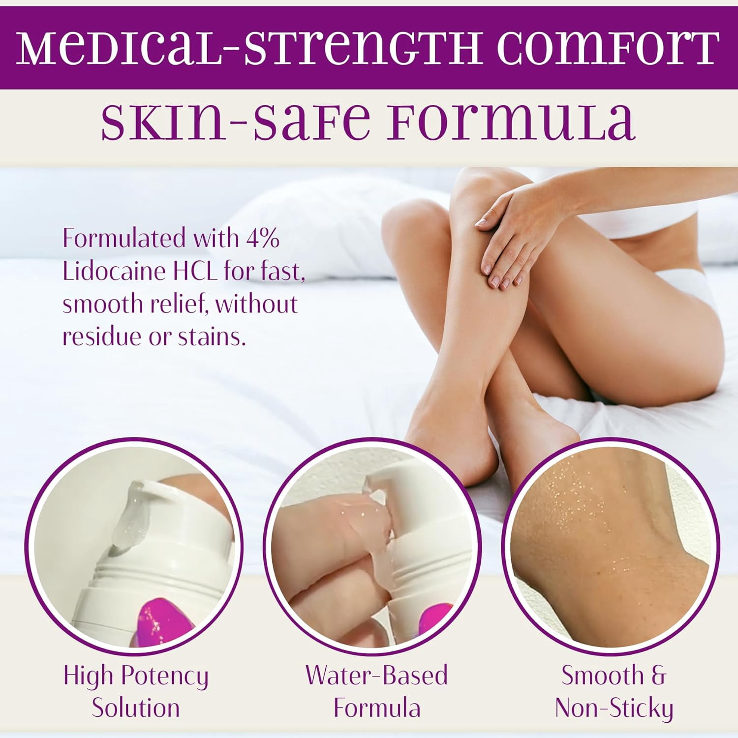 Syren Intimate Relief Lidocaine Gel, 1oz - Vaginal Moisturizer for Sensitive Skin, Vulva Discomfort, Feminine Care