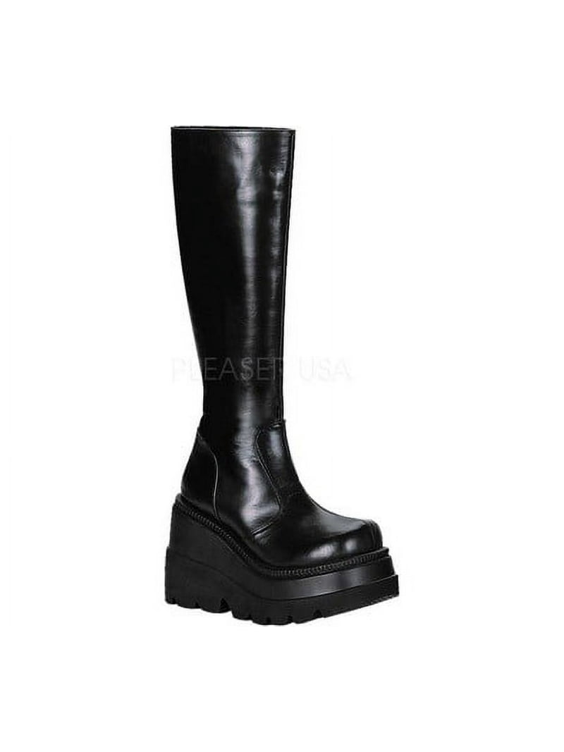 demonia shaker 100 厚底ロングブーツ DEMONIA 