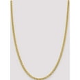 thumbnail image 2 of 14K Yellow Gold 3.7mm Lightweight Flat Cuban Chain (24 X 3.7) Made In South Africa lcb100-24, 2 of 5