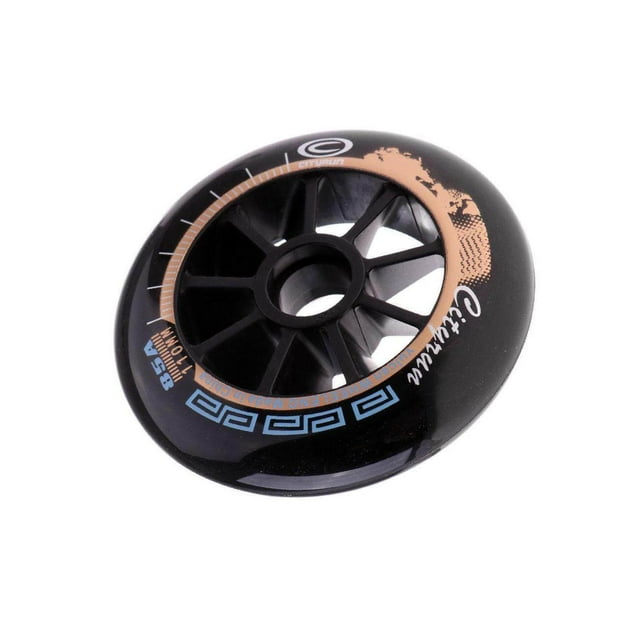 serony Roues de Patinage de Vitesse Extérieur Intérieur Roues de Patin en Ligne Outil 110mm Noir