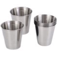thumbnail image 4 of 6 Pcs Gobelets en Acier Inoxydable de 2,4 Onces (70ml) pour Boire de la Bière (2,3 Onces), 4 of 5