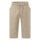 thumbnail image 5 of Hombres Verano Moda Cordón Elástico Color Sólido Suelto Casual Siete Pantalones Odeerbi ODB-6, 5 of 8