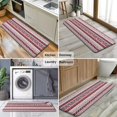 thumbnail image 6 of Red Christmas Folk Pattern Kitchen Rug Mat,Kitchen Runner Rugs Non Skid Washable,Decorative Kitchen Floor Mats for Kitchen,Sink,Laundry,17"x47.2", 6 of 7