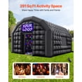 thumbnail image 2 of VEVOR Inflatable Nightclub, 17.72 x 16.4 x 13.9 ft Inflatable Party Tent with 680W Blower & Sandbag, Ventilated Blow up Night Club with 2 Windows, Air Cube House for Event Birthday Wedding Party, 2 of 9
