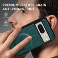 thumbnail image 4 of ELEHOLD PU Leather Case For Google Pixel 8A Slim Magnetic Shockproof Cover, [MagSafe Compatible], [Lens&Screen Protection], Drop protection Case - Green, 4 of 11