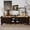 Dark Brown, variant on Luckynote Mid-Century Media Console, Modern TV Stand with 4 Drawers, Cable Management, Solid Wood Legs for 75" TVs, Entertainment Center for Living Room Office, Dark Brown