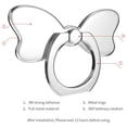 thumbnail image 2 of Metal Cell Phone Finger Ring Stability Holder Back Stand Collapsible Hand Grip Knob Loop Universal Car Mount Hook 360 for iPhone Samsung Galaxy Mobile Cute Accessories, Silver, 2 of 6