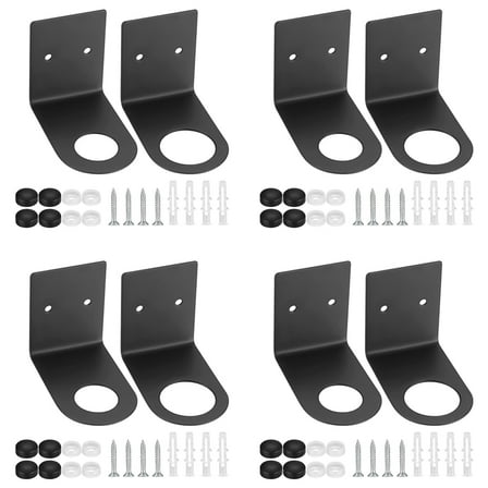 8 Pcs Soap Bottle Dispenser Holders, Wall Mounted Soap Pump Bottles Dispenser Stands, Stainless Steel Shampoo Dispenser