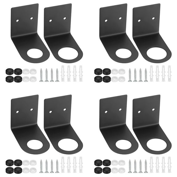 8 Pcs Soap Bottle Dispenser Holders, Wall Mounted Soap Pump Bottles Dispenser Stands, Stainless Steel Shampoo Dispenser