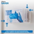 thumbnail image 5 of Stock Your Home Acrylic Single Gloves Dispenser, Tissue Box Shelf, Glove Holder Wall Mount, for Kitchen, Cleaning Closet, Lab, Exam, Office, 5 of 7
