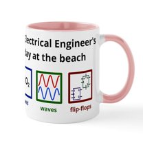 CafePress - An Electrical Engineers Day At The Beach Mug - 11 oz Ceramic Mug - Novelty Coffee Tea Cup