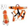 thumbnail image 1 of Arnés de seguridad para escalada en , de equipo de protección contra caídas, paquete para rápel, cuerdas para rappel, mosquet Baoblaze Roca Equipo Escalada, 1 of 7