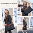 thumbnail image 2 of Luxury Vegan Leather Briefcase Handbags for Women, Large 16 inch Laptop Purse  Bags for Ladies, 2 of 6
