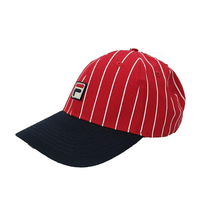 Fila Unisex Two Tone Striped Heritage Adjustable Baseball Cap hat