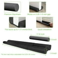 thumbnail image 5 of TONINT Door Draft Stopper for Bottom of Doors 36 Inch Door Sweep Weather Stripping Noise Blocker Under Door Draft Noise Black Stoppers Adjustable Twin Door Sweep Draft Seal Window Sealer -（2 Pack）, 5 of 9
