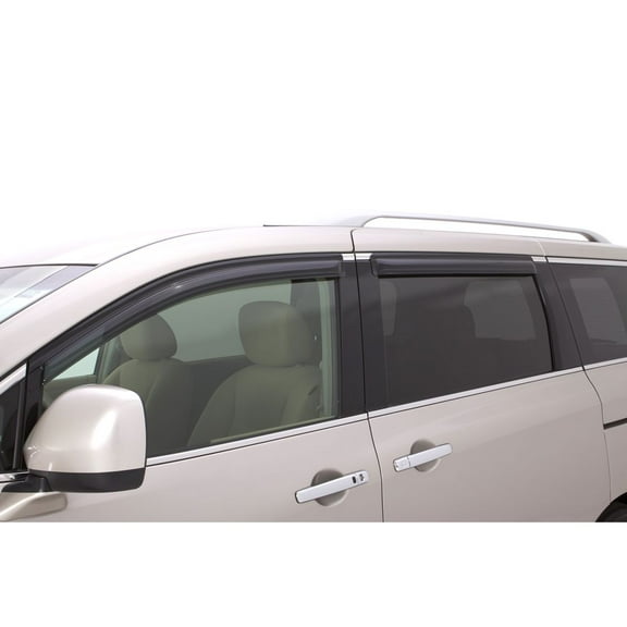 Auto Ventshade (AVS) by RealTruck Outside Mount Ventvisor / Window Deflectors Front & Rear Set 4 Pc. Set Compatible with 2011-2017 Nissan Quest