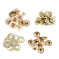 thumbnail image 2 of Destyer 10 Magnetic Fasteners Button for Handbag Purse Jewelry 14mm Gold Sleek and Reliable Style A 1Set, 2 of 6