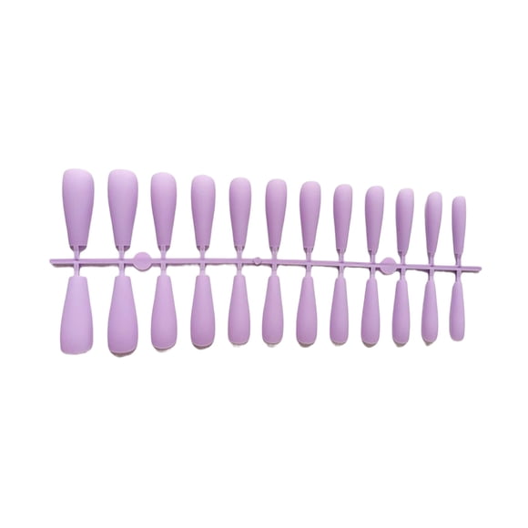 Puntas de uñas postizas Qarigey TJP1170-Y1-B1 Rosado Morado