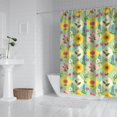 thumbnail image 2 of Pioneer Flower Floral Print Pattern Shower Curtain 72"x72", Bathroom Decorative Shower Curtain Set with 12 Hooks, Waterproof Washable, 2 of 6