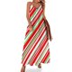thumbnail image 1 of Vestido sin mangas con rayas de bastón de caramelo en rojo, verde y blanco, vestidos de verano para mujer 2024, vestidos de lujo, 1 of 7