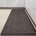 thumbnail image 1 of MeyJey Anti Fatigue Kitchen Mat, 20"x60" Non-Slip Waterproof Cushioned Runner Rug, Brown, 1 of 10
