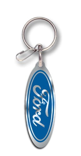 Ford Logo Strap Fob Key Chain Plasticolor NEW 