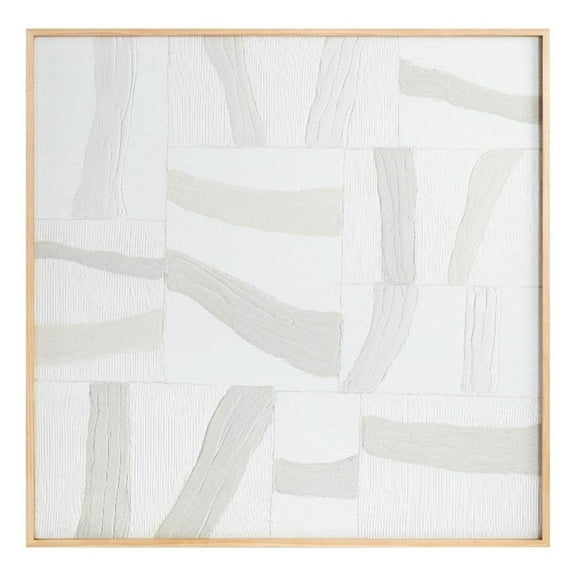 Configured Framed Painting Multi-Color