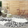 thumbnail image 4 of Nourison Aloha Indoor/outdoor Floral Black White Area Rug, 4 of 10
