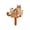 A, variant on CoreLiving Garden Stake Garden Sculptures and Statues Metal Yard Art Rustic Cat Decor Weather Resistant Lawn Ornament Durable Brown Metal Statue