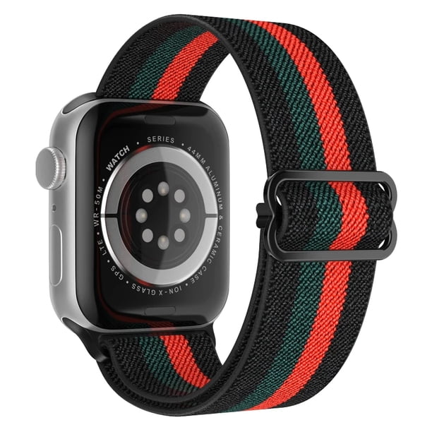 Correa Extensible De Nylon Elastica Unisex M / L 38 / 40 / 41 mm Para Apple Watch Compatible Con Serie Se / 2 / 3 / 4 / 5 / 6 / 7 /