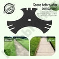 thumbnail image 4 of 781-0748-0637 Cuchilla estrella para bordeadora de 3 lados de 9"" (agujero central de 5/8") para CRAFTSMAN CMXGZAM105017 Cuchillas para bordeadora Tri-Arc compatibles con MTD 781-0748 981-0748 7185767, 4 of 7