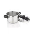 thumbnail image 3 of Zavor EZLock 7.4-Quart Pressure Cooker with Visual Pressure Indicator and Automatic Pressure Release System, Silver (New Open Box), 3 of 4