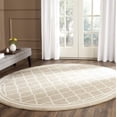 thumbnail image 2 of Safavieh Amherst Collection AMT422R Moroccan Trellis Non-Shedding Stain Resistant Living Room Bedroom Area Rug, 7' x 7' Round, Dark Grey / Beige, 2 of 2