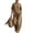 Khaki, variant on 2 Piece Pants Set for Women Sleeveless Halter Neck Tank Top and Wide Leg Jeans Casual Chic Airport Outfits, 2XL