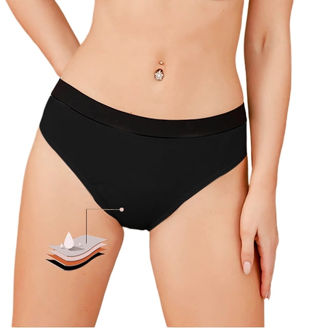 Short Pants for Daily Comfort and Leakproof Wicking Performance with High Waist Seamless Design