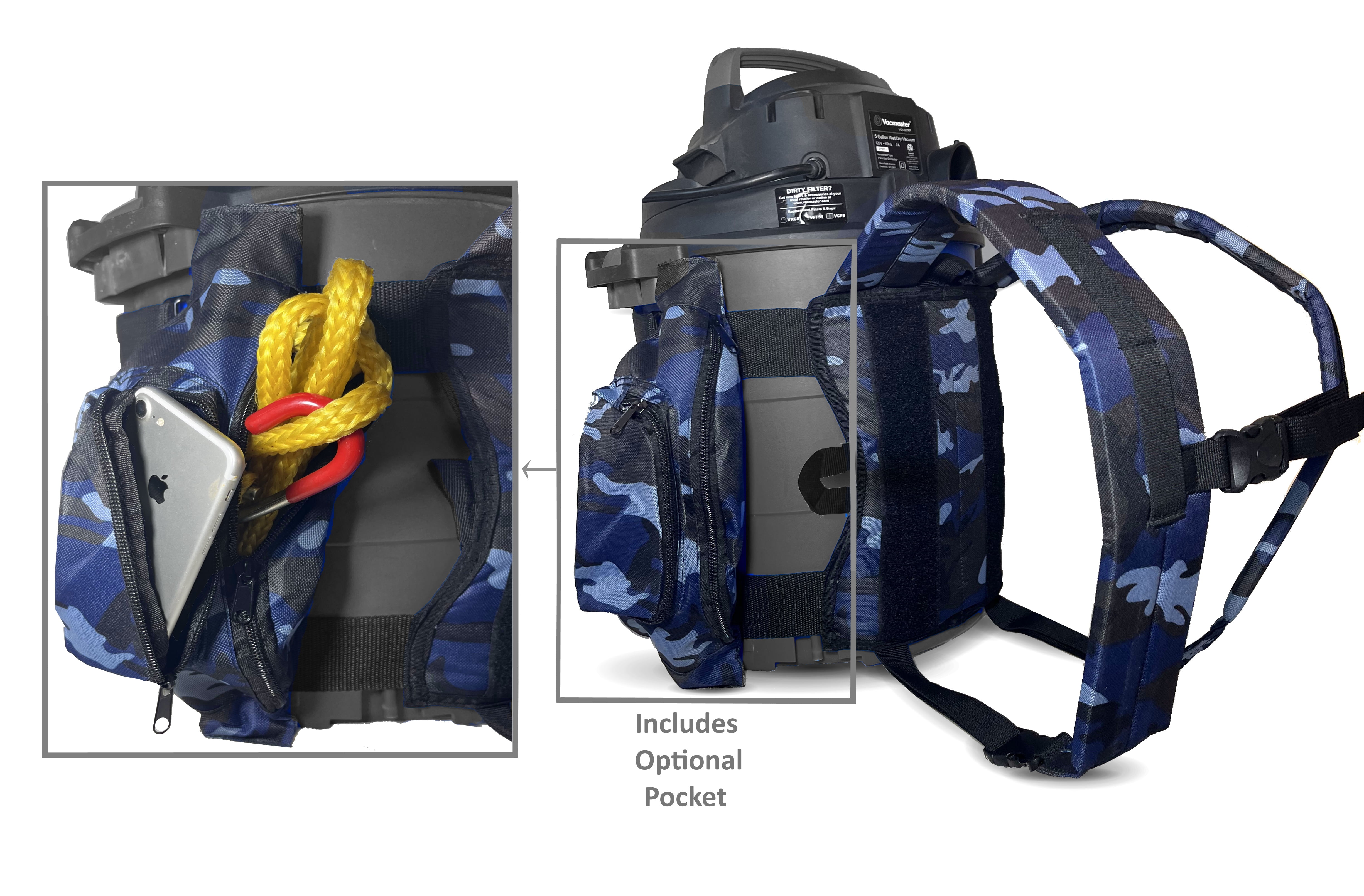 Backpack for 5 Gallon Buckets for Ice Fishing, Picking Apples and Sports  (black) - Walmart.com