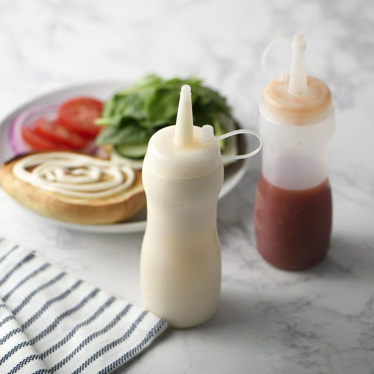 Squeeze Salad Dressing Bottle & Sauce Bottle Set, Suitable For Outdoor  Bbqor Home Use