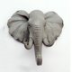 thumbnail image 4 of Heavy Duty Elephant Head Suspensión Montada En La Pared De Resina Sombrero Bolsas Gancho Gris El 12x5.5x13cm Macarena Gancho de resina, 4 of 5