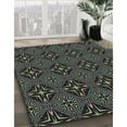 thumbnail image 3 of Ahgly Company Machine Washable Indoor Square Transitional Night Black Area Rugs, 9' Square, 3 of 7