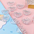 thumbnail image 4 of YIGSECU 5Pcs Transparent Heart Paper Clamps File Clips Note Holder Clips Bookmarks Clips, 4 of 13