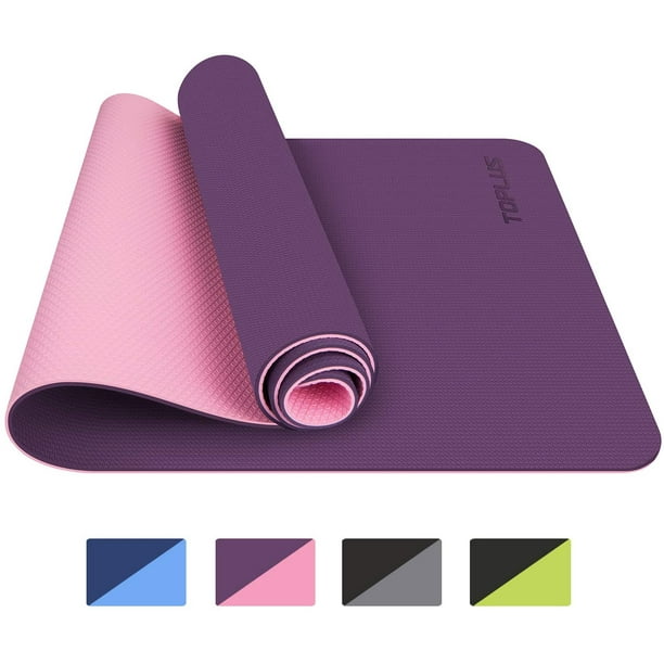 Tapis de Sol Pilates Antidérapant avec Sac Tapis et Sangle Transport Tapis  de Fitness Gymnastique pour Yoga 183* 61* 0 6 cm - Violet