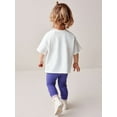thumbnail image 3 of Bellafa Toddler Girls Clothes 2-7 Years Outfits Fariy Graphic Top + Solid Long Pants 2PC Summer Clothing Set, 3 of 8